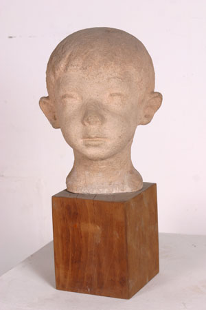 Rajko Marcep - Glava djecaka - skulptura